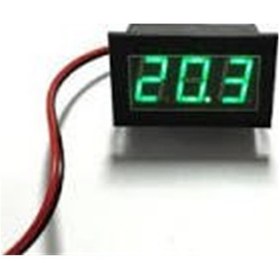 Resim Robodünya-H27V 3.5-30V 2 Kablolu Dc Yeşil Voltmetre 