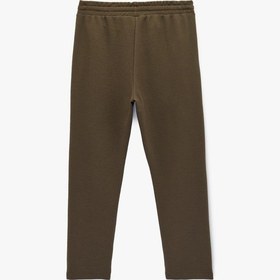 Resim Koton Regular Fit Waffle Dokulu Cepli Beli Bağcıklı Eşofman Altı Haki 6sam40022mk Haki 