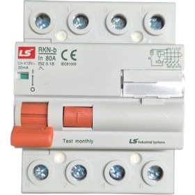 Resim Ls 4X80 Amper 30MA Kaçak Akım Rölesi 