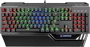 Resim Rampage KB-RX92 COMMANDER Full RGB Ledli USB 2*Usb Hub Gaming Croatia Layout Multimedia Aluminyum Mekanik Klavye 