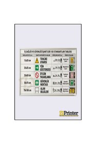Resim ZiPrinter Soyunma Dolaplarınızı Kilitli Tutunuz isg Uyarı Levhası Etiket 35x50 cm 