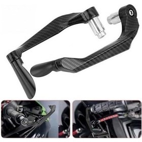 Resim Motosiklet Manet Koruma Karbon Desen Siyah Siyah 