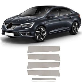 Resim Renault Megane 4 Direk Nikelajı Krom 6 Parça P.çelik 