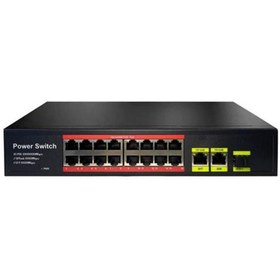 Resim Genel Markalar Poe-g1621sfp-300w 16 Port Gıgabıt 2xgb Rj45 1xsfp Uplınk Poe Rackmount Swıtch (realtek Chıps 