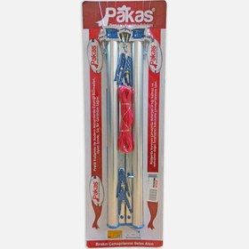 Resim Pakas PKS 03 50 cm Çek As Alüminyum Çamaşır Kurutmalık Gri 