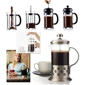 Resim Süzgeçli Çay Ve Kahve Kupası French Press 350 Ml Çok Renkli 