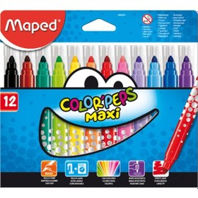 Resim Maped Keçeli Boya Kalemi Maxi 12 Renk 846020 