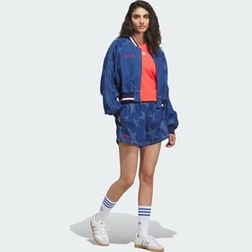 Resim adidas Denim Graphic Varsity Kadın Şort 