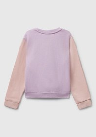 Resim Benetton Kız Bebek Mix Sweatshırt Bej 