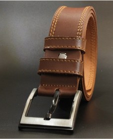 Resim Livize Lüks Dikişli Deri Erkek Kot Kemeri 4,5 Cm (406703981) 