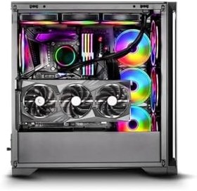 Resim Green Griffin G9 7X120/140MM Fan Argb 2x3.0usb 1x3.1 Gen2 Type-C Tempered Oyun Bilgisayar Kasası 