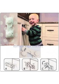 Resim Nobel Bebek Çocuk İçin Dolap Kapak Güvenlik Kilidi 1 Adet Çok Renkli 