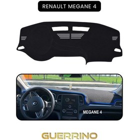 Resim Renault Megane 4 Torpido Koruma Halısı Siyah Kenar 