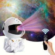 Resim Yıldızlarla Dolu Uzay Astronotu Yıldız Gökyüzü Projeksiyon Işığı Atmosfer Gece Lambası - Yaratıcı Astronot Lazer Nebula Lamba 