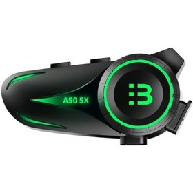 Resim A50 5x Motor Kask Kulaklık Rgb Bluetooth Motosiklet Kulaklık Intercom 5 Kişi Eşleşme 