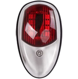 Resim Deniz Seyrüsefer Uyarı Işığı Sinyali Led Yat Işığı, Renk: Gümüş Kabuk Kırmızı 