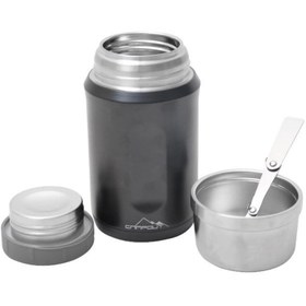 Resim Orcamp Campout Çift Katmanlı Termos Yemek Termosu 600Ml Siyah NG 172-SY 