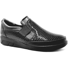 Resim Punto 293023 Siyah Rugan Ortapedi Uyumlu Kadın Ayakkabı Siyah 