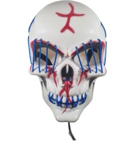 Resim Halloween Maske Kuru Kafa Işıklı Laciver Teller Diğer 