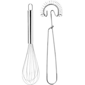Resim Hane216 Ikili Metal Pasta Çırpıcı Seti 2 Parça Paslanmaz Çırpıcı 