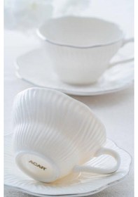 Resim Acar Toronto Gümüş 6 Kişilik Çay Fincan Takımı Porwm-06186 Gümüş 