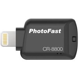 Resim PhotoFast CR-8800 iOS MikroSD Kart Okuyucu - Siyah CR8800BK 