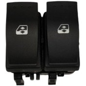 Resim DNC Auto Part Renault Megane 2,Laguna için Uyumlu İkili Sol Cam Açma Düğmesi-Elektrikli 