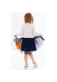 Resim Breeze Kız Çocuk Uzun Kollu Elbise Unicorn 1.5-5 Yaş, Bej Melanj-bej Melanj Bej Melanj 