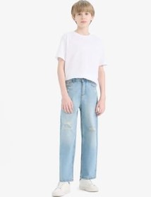 Resim DeFacto Wide Leg Geniş Paça Jean Pantolon Erkek Çocuk 