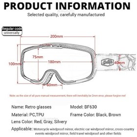 Resim Bollfo Bf630-04 Dış Mekan Aktiviteleri Ve Motosiklet İçin Koruyucu Gözlük 
