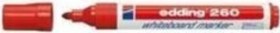 Resim Beyaz Tahta Kalemi E-260 Kırmızı Tahta Kalemi Yuvarlak Uçlu 1.5 - 3 Mm 10 Lu Kutu Karışık 