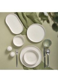 Resim Güral Porselen Bilbao 54 Parça 12 Kişilik Yemek Takımı Gümüş Yaldız 220 