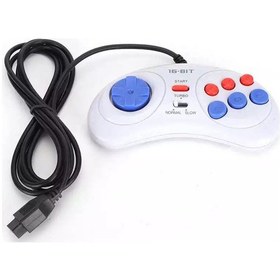 Resim 1 Adet-16bit 9-pin Mini Elde Kullanılır Oyun Konsolu Ergonomik Oyun Denetleyicisi Beyaz Sega Pubg Mobile Gamepad İçin Küçük Boyutlu Ve Hafif 