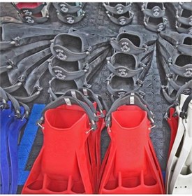 Resim Dıve System Palet Açık, Techfın Kauçuk Teknik Dalış Paleti 