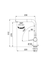 Resim Franke UBG 611-86 Granit Oyster Eviye + Active Plus Doccia Oyster Spiralli Armatür Seti Kahverengi 