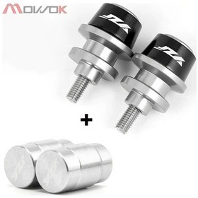 Resim Hightower Yamaha Yzf R1 R3 R6 R7 R9 R25 R125 M6 Swingarm Spools Slider Stand Tapaş Kapakları Silvery 