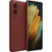 Resim S25 Edge First Silikon - BORDO-(5796) 