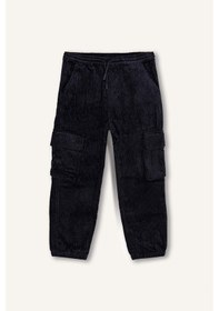 Resim Defacto Erkek Çocuk Kargo Cepli Jogger Kadife Pantolon C9059a824wnar210 Antrasit 