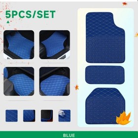 Resim Topnotch Citroen C2 C3 206 2006 2013 Blue Non Slip Koku Yapmaz Xpe Köpük Tabanlı Oto Halıları 
