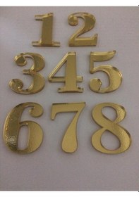 Resim Gendec 5 Cm Altın Sarı No:12345678 