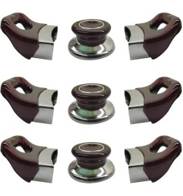 Resim Nalburkent Nalburkent Tencere Tava Sahan Kulp Kapak Kulpu Vişne Bordo 3 Set 