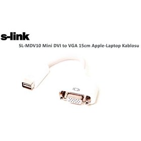 Resim Sl-Mdv10 Mini Dvı To Vga 15Cm Apple Laptop Kablosu 