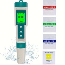 Resim 1 adet 7'i 1 Arada PH TDS EC ORP Tuzluluk S. G Sıcaklık Ölçer Su Kalite Monitörü Test Cihazı İçme Suyu, Akvaryumlar PH Ölçer 