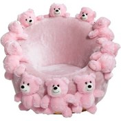 Resim Miss Worble Teddy Bears Kids Pofuduk Berjer Kanepe Koltuk Pembe 