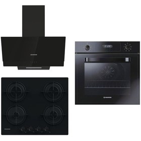 Resim Hoover 3051B - HVW6MB - HDG6C2GBTK Siyah Cam 3'lü Ankastre Set 
