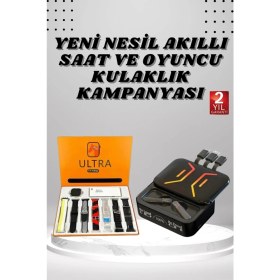 Resim Zero Land Sepetim Powerbank Kulaklık ve 7 Kordonlu Akıllı Saat Çoklu Şarj Girişi Bluetooth Bağlantılı 