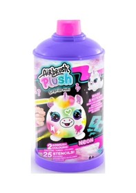 Resim Airbrush Neon Boyanıp Yıkanabilen Mini Peluş Sürpriz Paket Mor 