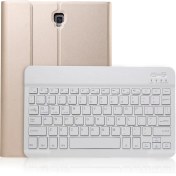 Resim Zsykd Galaxy Tab A 10.5 T590 / T595 Için Bluetooth Klavye ve Kılıf (Yurt Dışından) 