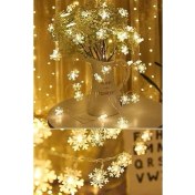 Resim Kar Tanesi 20'li Pilli LED 2 Metre 