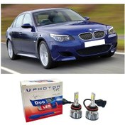 Resim Bmw E60 Led Xenon Uzun Far Ampulü H7 Duo Yeni Seri Beyaz 